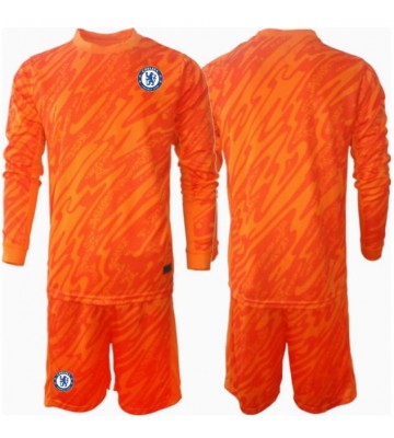 Chelsea Goalkeeper Replica Home Stadium Kit for Kids 2024-25 Long Sleeve (+ pants)